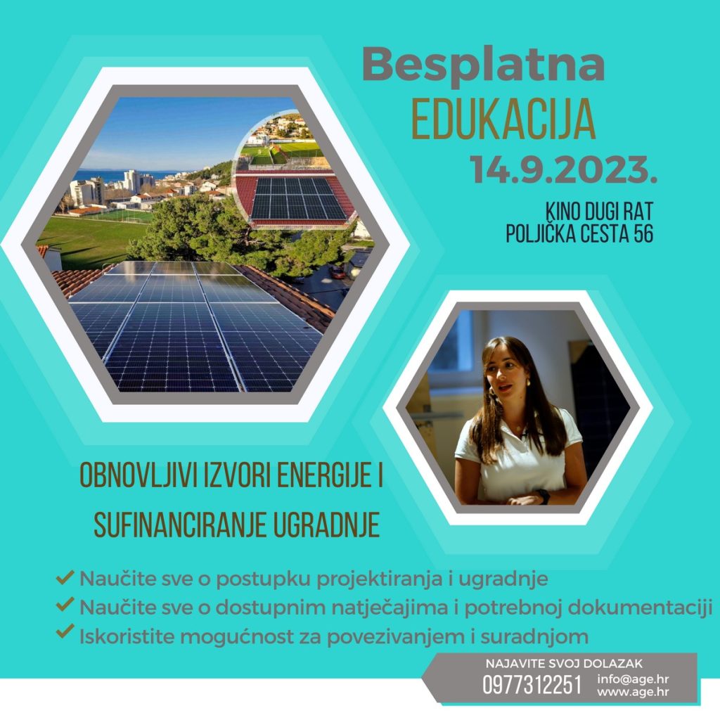 Besplatna edukacija o obnovljivim izvorima energije