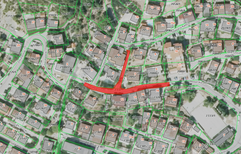 Područje radova asfaltiranja 18.12.2024.