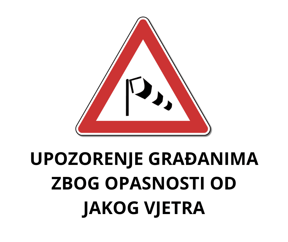 upozorenje vjetar